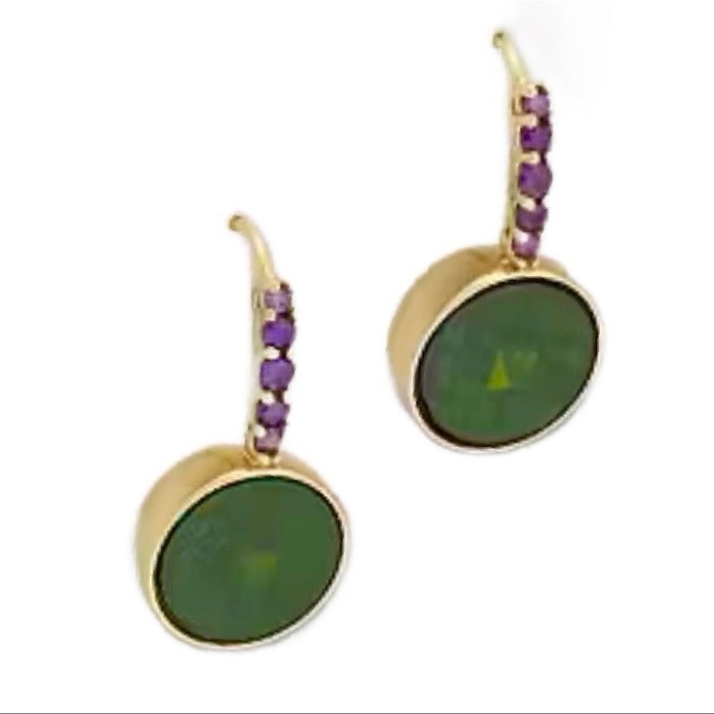 $68 Kate Spade Reflecting Pool Earrings Green